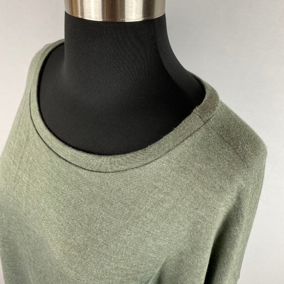 Cotton Bleu L Top Ruffle Tie Accented Sleeves - Picture 2 of 11